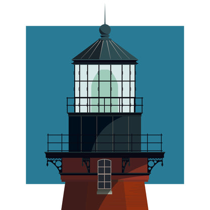 Block Island Southeast lighthouse, Rhode Island, USA detail