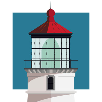 Heceta Head lighthouse, Oregon, USA detail