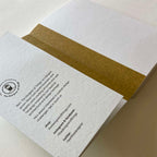 A5 sized notebook, inside cover.